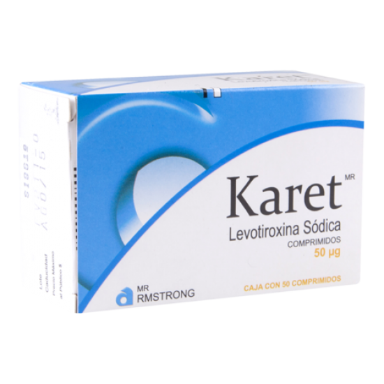 Karet T4 50mcg. 50 tablets