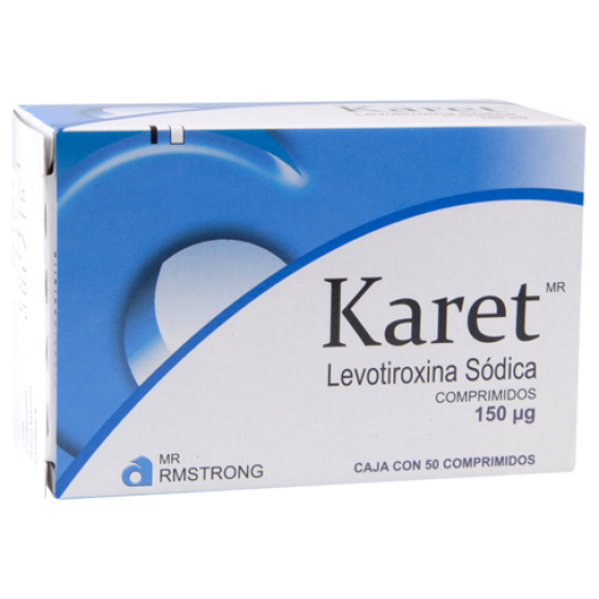 Karet T4 150mcg. 50 tablets