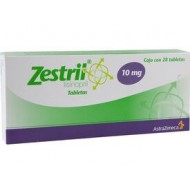 Zestril 10mg. 28 Tablets