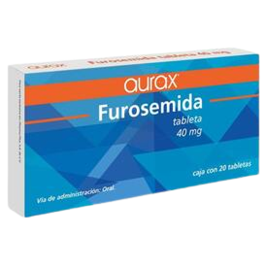 Furosemide 40mg. 20 tablets