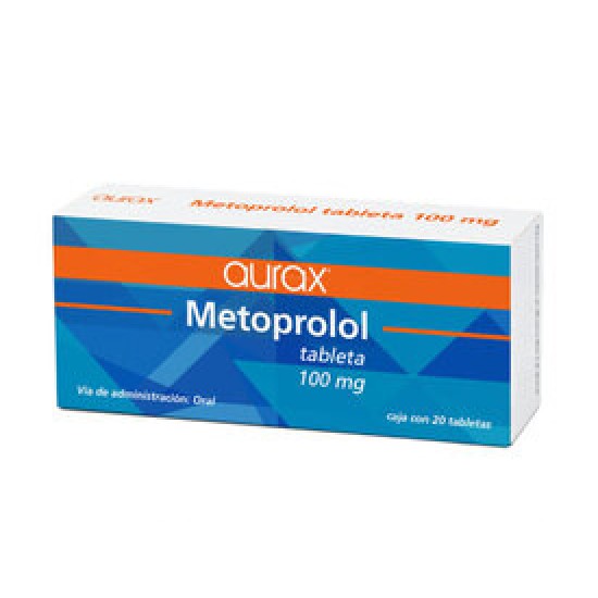 Metoprolol 100mg 20 Tablets