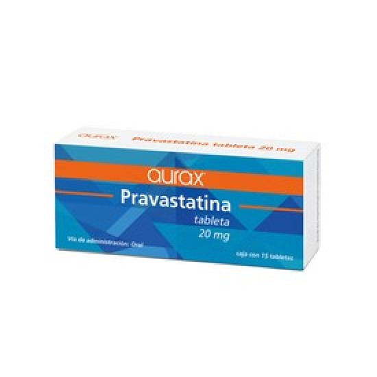 Pravastatin 20mg. 15 Tablets