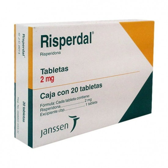 Risperdal 2mg. 20 Tabletas