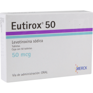 Eutirox 50mcg. 50 tablets