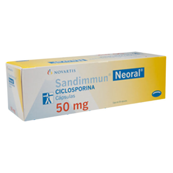 Sandimmun Neoral 50mg. 50 Capsules