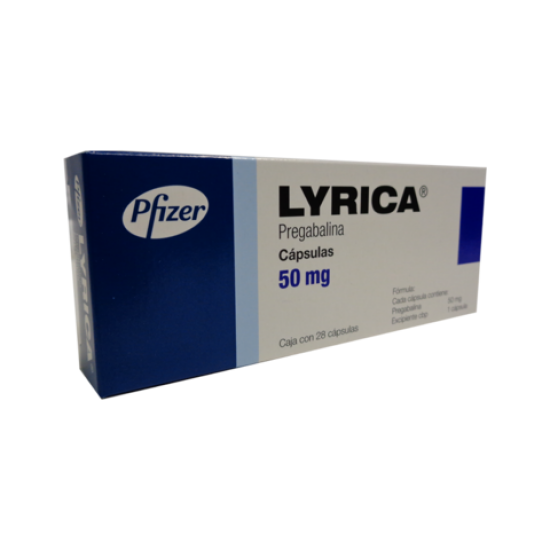 Lyrica 50mg. 28 capsules